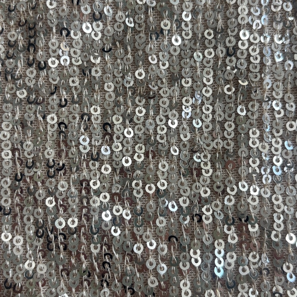 Boston Proper Gold Sequin Wide-Leg Pants, Size Large - Picture 5 of 12